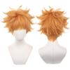 LVMEY Character Orange for Costume Comic Cultural School Festival Wig, Anime, Shot, Disguise, Costume, Heat-Resistant Wig, Hairpiece, Accessory,
