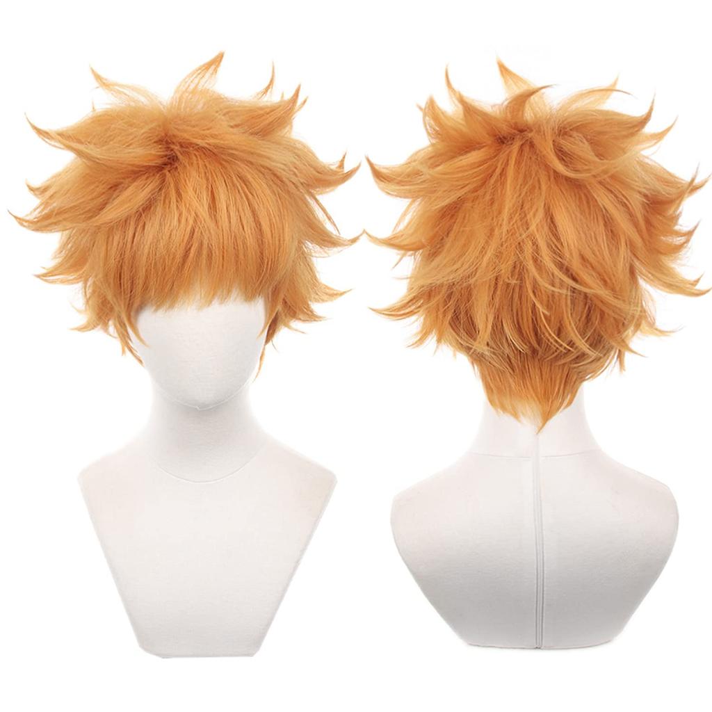 LVMEY Character Orange for Costume Comic Cultural School Festival Wig, Anime, Shot, Disguise, Costume, Heat-Resistant Wig, Hairpiece, Accessory,