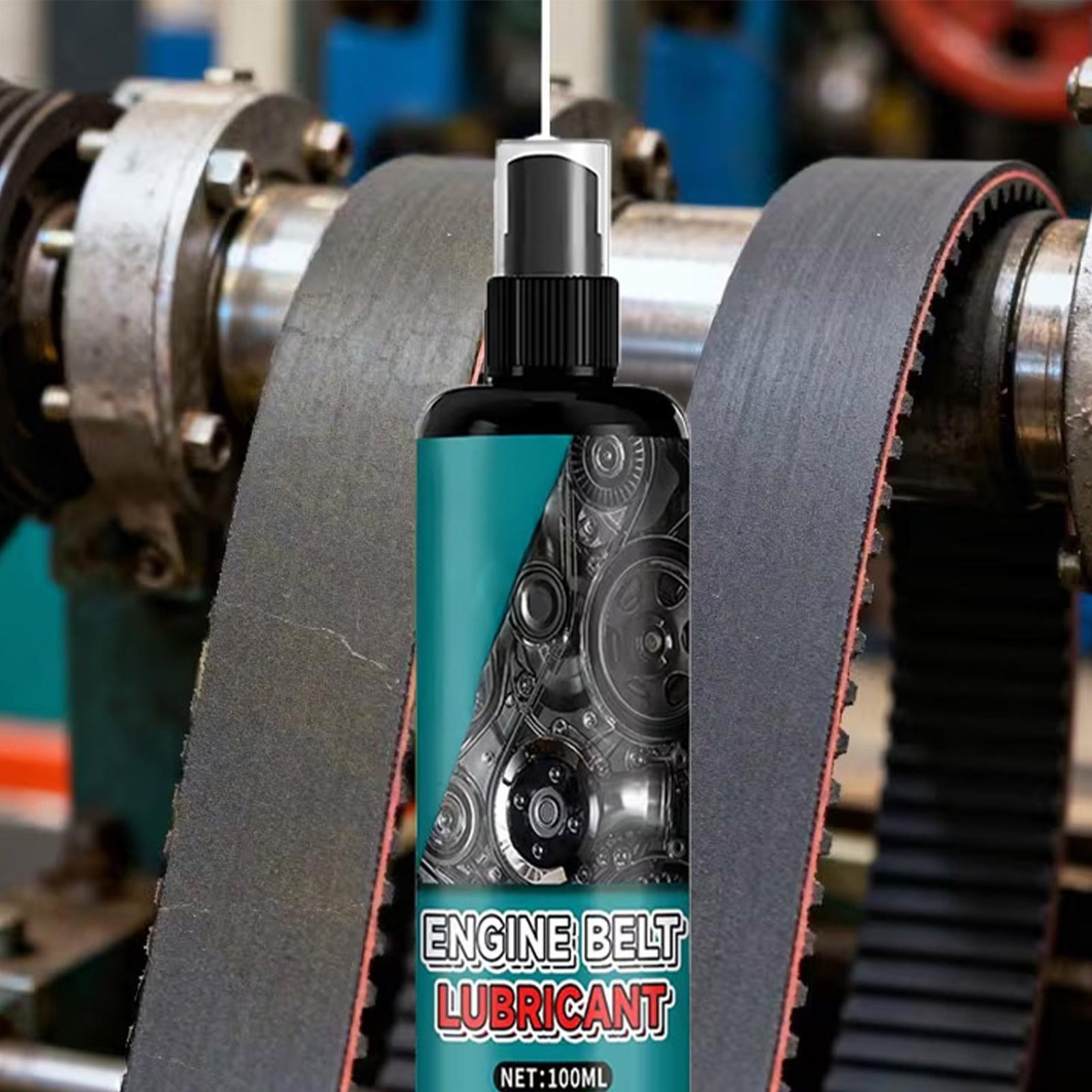 

100ml Car Squeak Belt Dressing Spray Quick-Dry Belt Dressing Noise Reduction Lubricant for Timing Drive Rubber AC Compressor 100ml