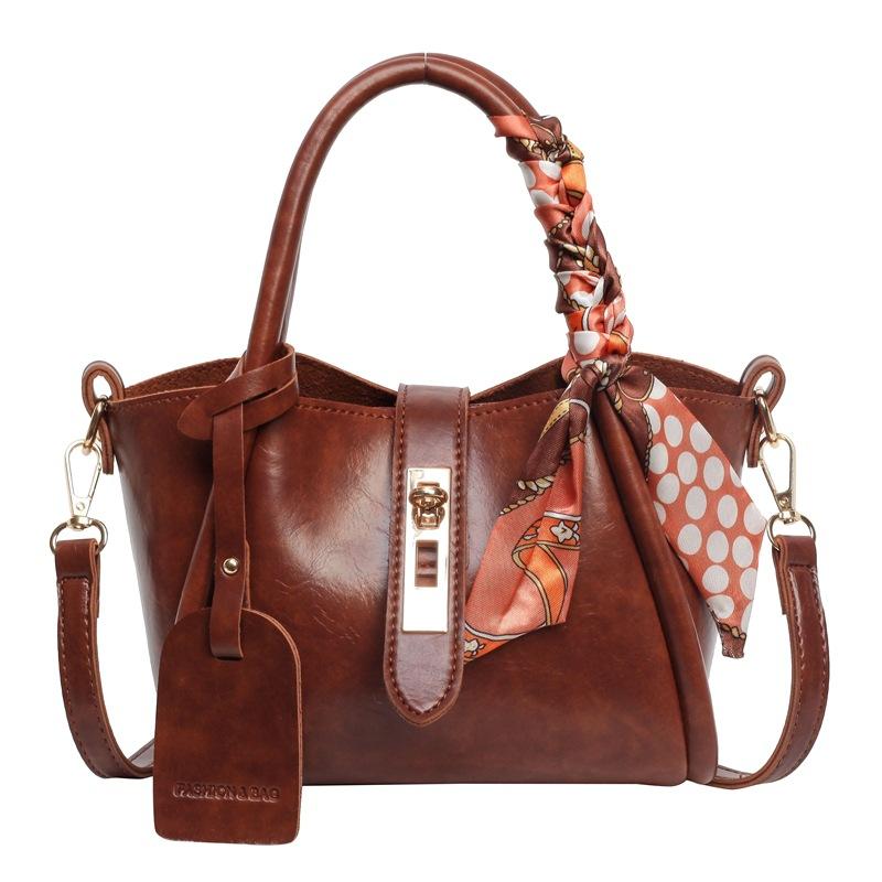 Premium small bag women's bag autumn and winter versatile new texture versatile commuter messenger bag portable bucket bag