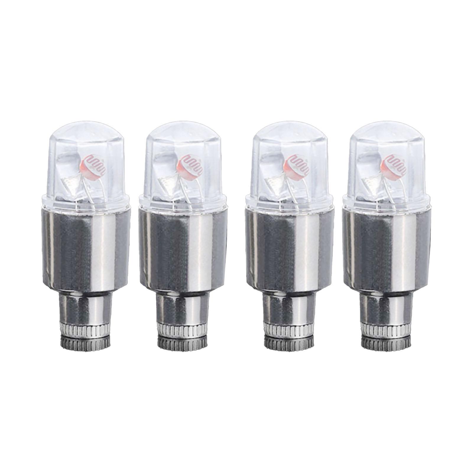 Lumière LED Flash pour Pneu Étanche 12V Universelle Lampe Décorative pour Valve de Roue de Voiture Vélo Moto Colorful gray
