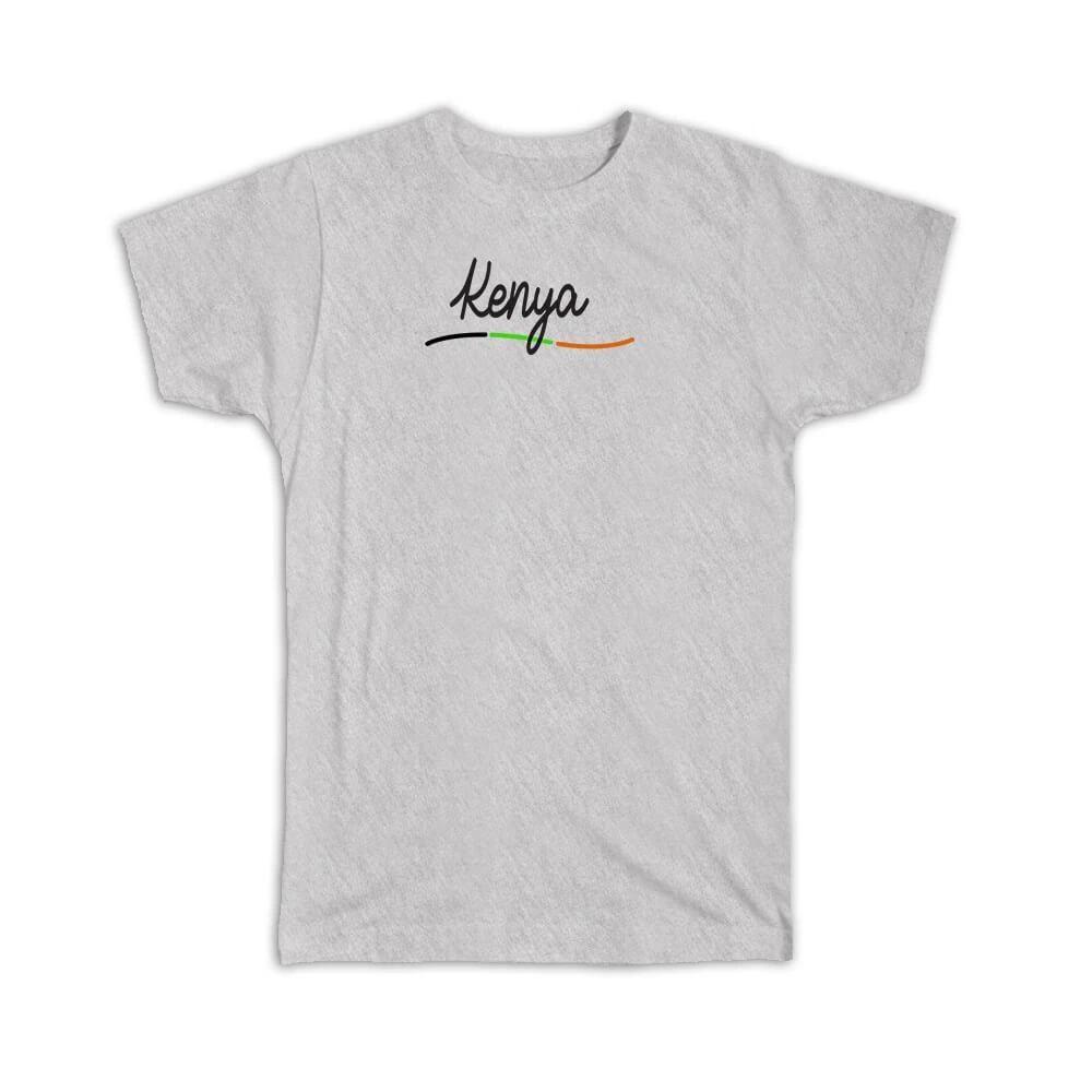 

Gift T-Shirt : Kenya Flag Colors Kenyan Travel Expat Country Minimalist 2XL