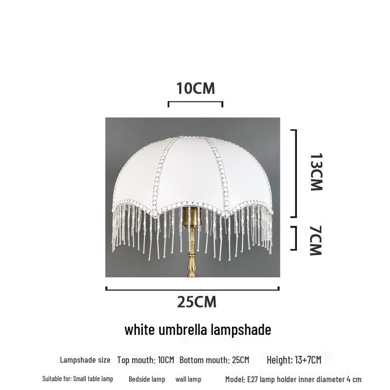 Retro Style Table Lamp with E27 Holder and Lampshade for Bedroom or Bedside