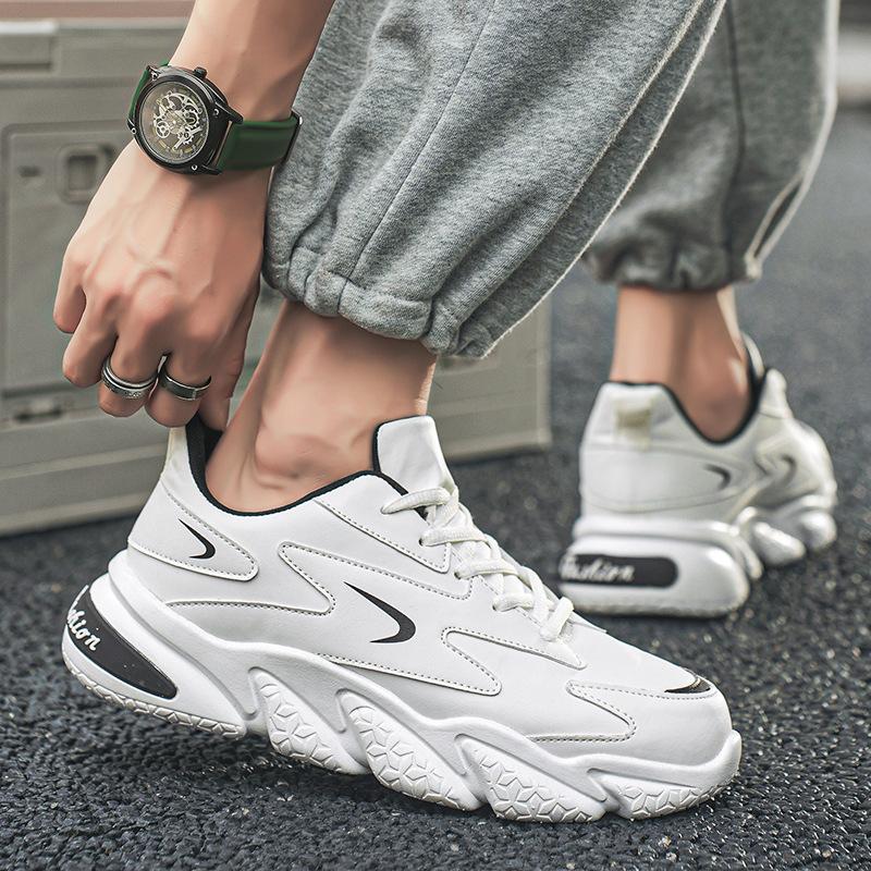 Shoes New summer breathable sports casual running little white board shoes Forrest Gump heightening dad shoes