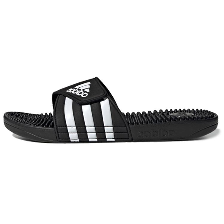 

New Adidas Adissage Slides Core Black White F35580 43