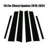 6pcs/set Window Trim Cover Stickers Decoration Exterior Side Door Pillar Posts Car Accessories For Chevy Equinox 2018-2023