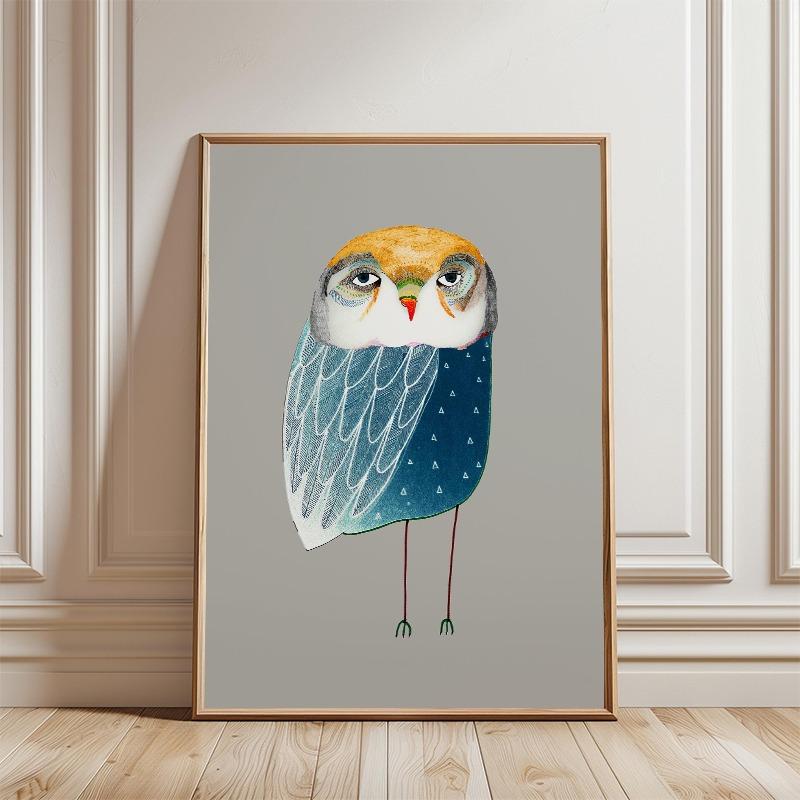 Abstract Colorful Magical Whimsical Owls Posters and Prints Canvas Printing Wall Art Picture for Living Room Home Decoration