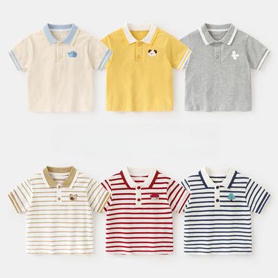 Baby Clothes Casual Short-sleeved T-shirts Summer Boys Polo Shirts Children Girls Baby Tops Summer