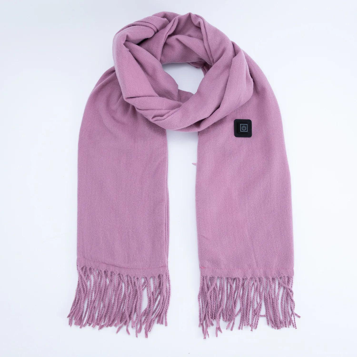 

2025 USB Charging Electric Heated Scarf Rechargeable Adjustable Temperature Electric Winter Warmer Creative Unisex Warm Shawl