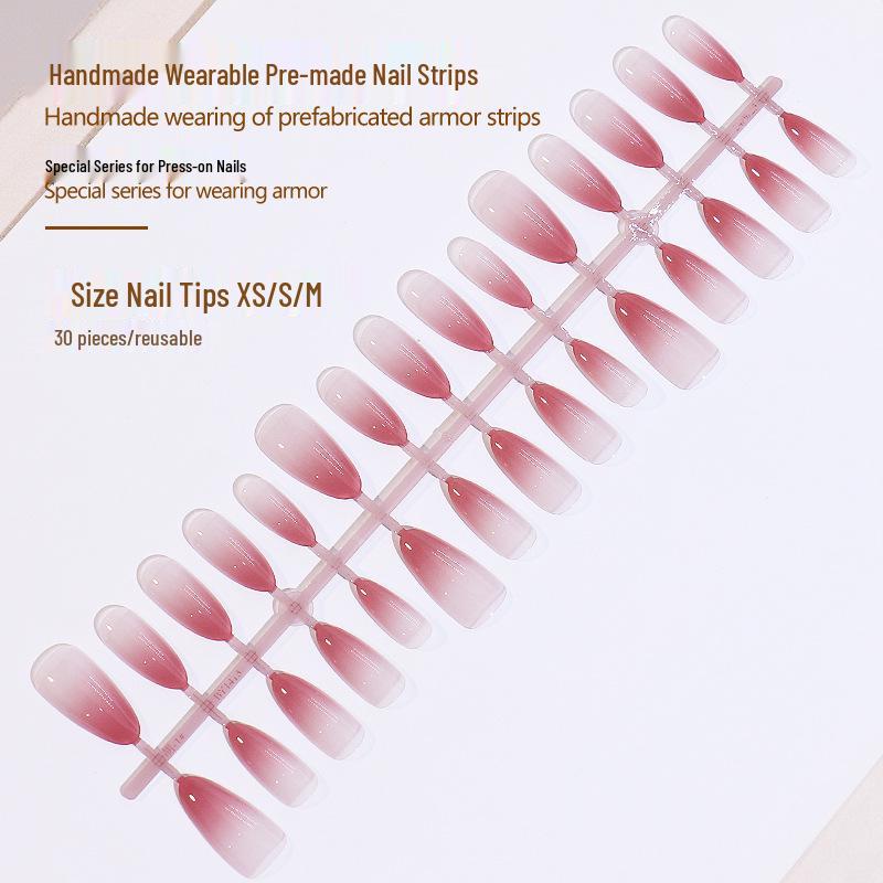 

Advanced Gradient Handmade Nail Art Stickers - Spicy Girl Pure Desire False Nails