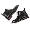 New Chelsea Boots Brock Engraved Leather Shoes Men'S British Martin Boots Cowhide Mid-Top Men'S Boots