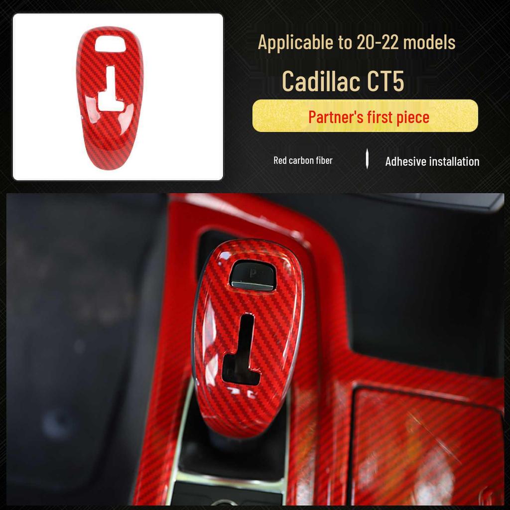 Cadillac CT5 (20-22) Carbon Fiber Interior Trim for Steering Wheel & Console