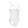 Open Crotch Women Underwear Deep V Lace Sling Nightwear Sweet Lace Bow Bodysuit  Home