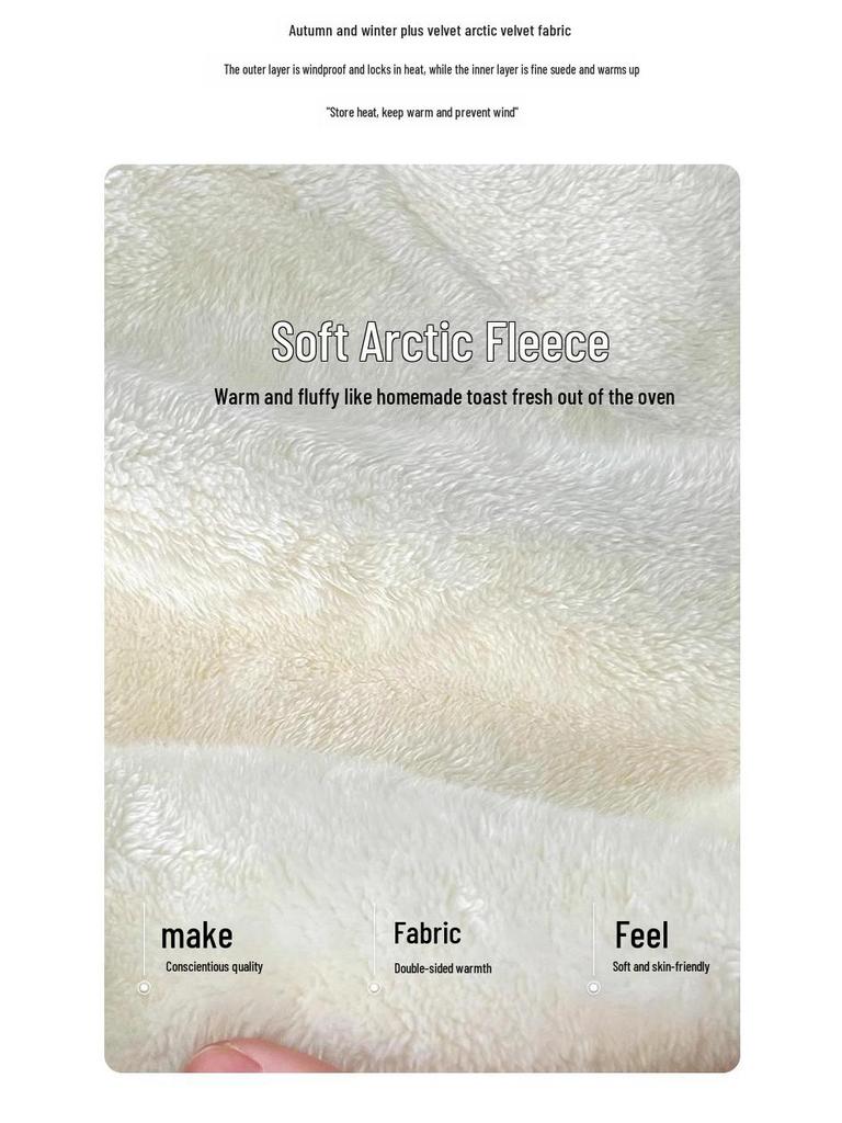 Dámská plyšová mikina s vnitřkem z jehněčí kůže: Silný pulovr s kulatým výstřihem na jaro a podzim.
