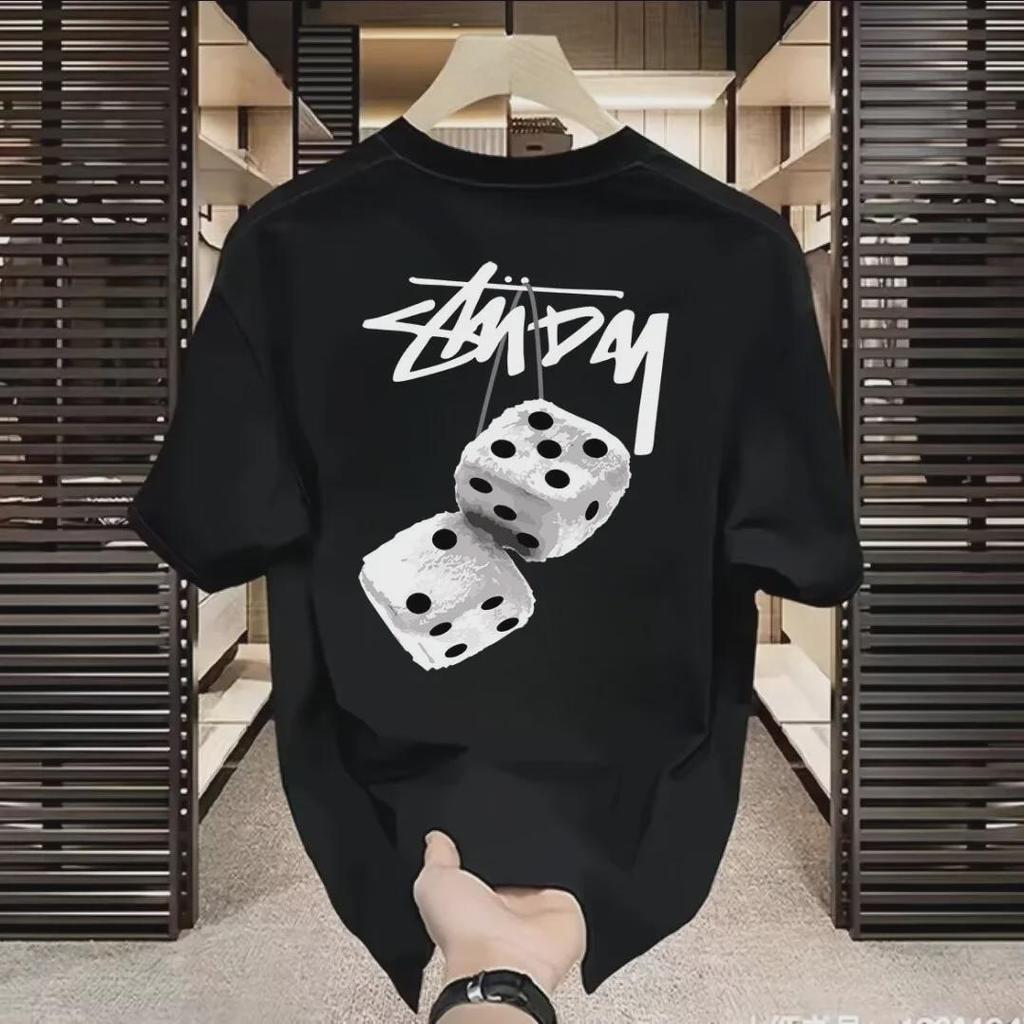 „2024 Trendy Herren-T-Shirt im Hong Kong-Stil mit kurzen Ärmeln“