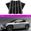 8Pcs Glossy Black Pillar Posts For Toyota BZ4X 2022 2023 Car Window Decoration Cover Door Side Trim Stickers Auto Exterior Parts