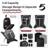 Rhinowalk Motorcycle Tank Bag, Waterproof Motorcycle Backpack with Dividers, Compatible with Honda, Yamaha, Suzuki, Kawasaki, and Harley, Black