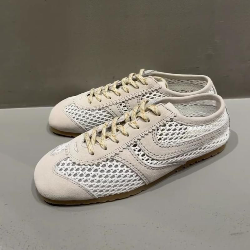 Sneakers Leather Forrest Gump Shoes Women Casual  High quality Retro Lace-up German Training Flat Shoes Women