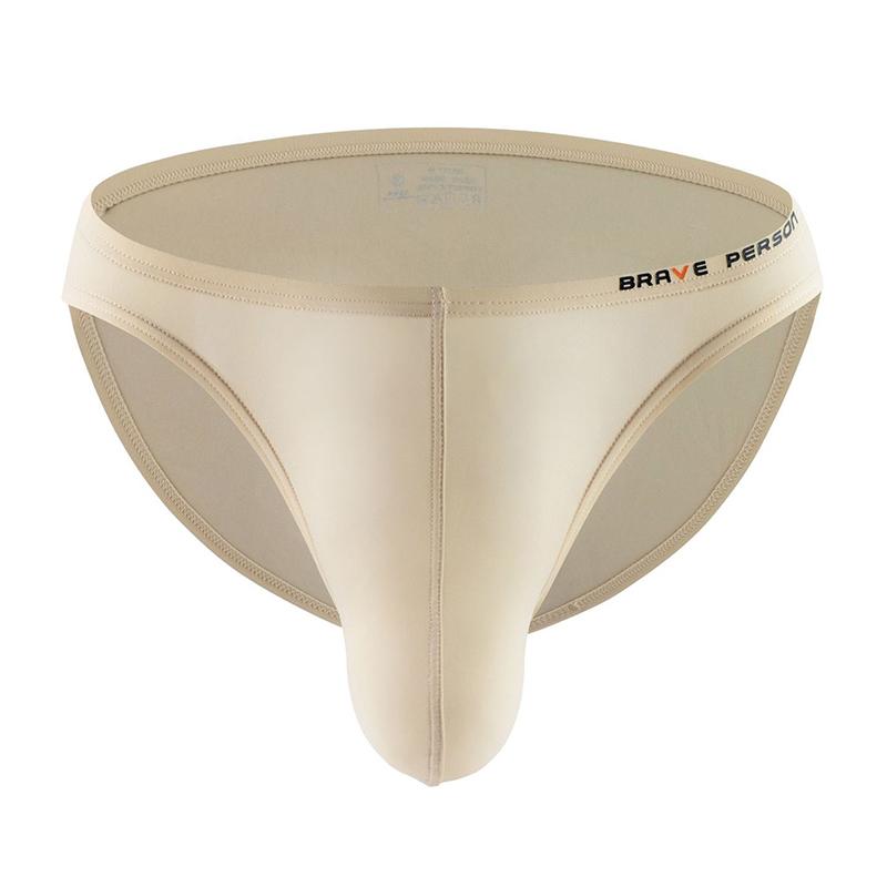 Men's Sexy Low-Rise Briefs Stylish Solid Color Comfort Underwear Breathable Body-Hugging Briefs