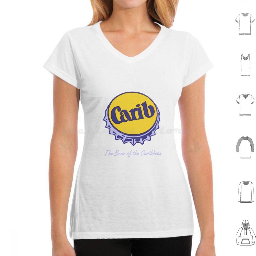 Carib Beer Das Bier der Karibik T-Shirt Große Größe 100% Baumwolle Bier Cerveza Lager Carib Karibik Westindien