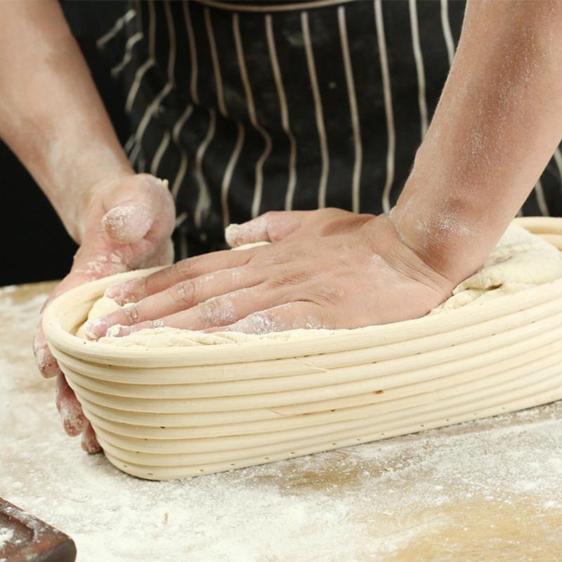 Sada 6 košíčků na kynutí chleba, košík na chléb 9,8"/11,8"/13,8", krájecí nástroj, míchací tyčinka,