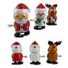 LEDMOMO Christmas Santa Claus Christmas Prize Gift Figurine 9-Piece Wind-Up Ornament, Spring-Mounted