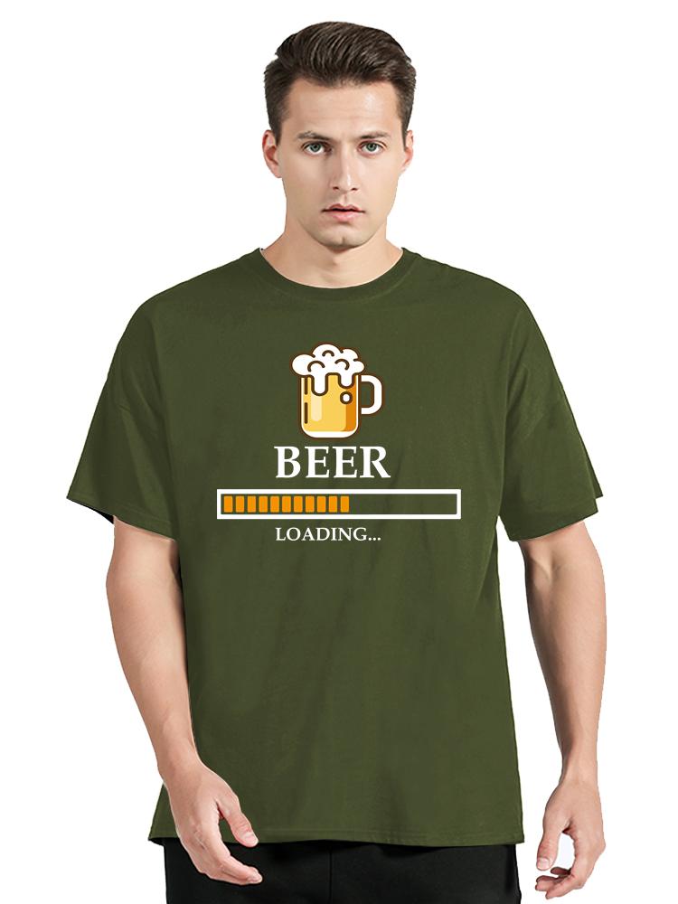 Beer Loading Classic T-shirtunisex Clothing Oversized Tshirt Cotton O-neck Tshirt Summer Casual Tops Fashion Streetwear T Shirt