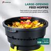 TUNGFULL Electric Leaf Shredder No‑Blade Garden Leaf Mulcher Portable Wheeled Yard Leaf Crusher For Backyard Compost Making