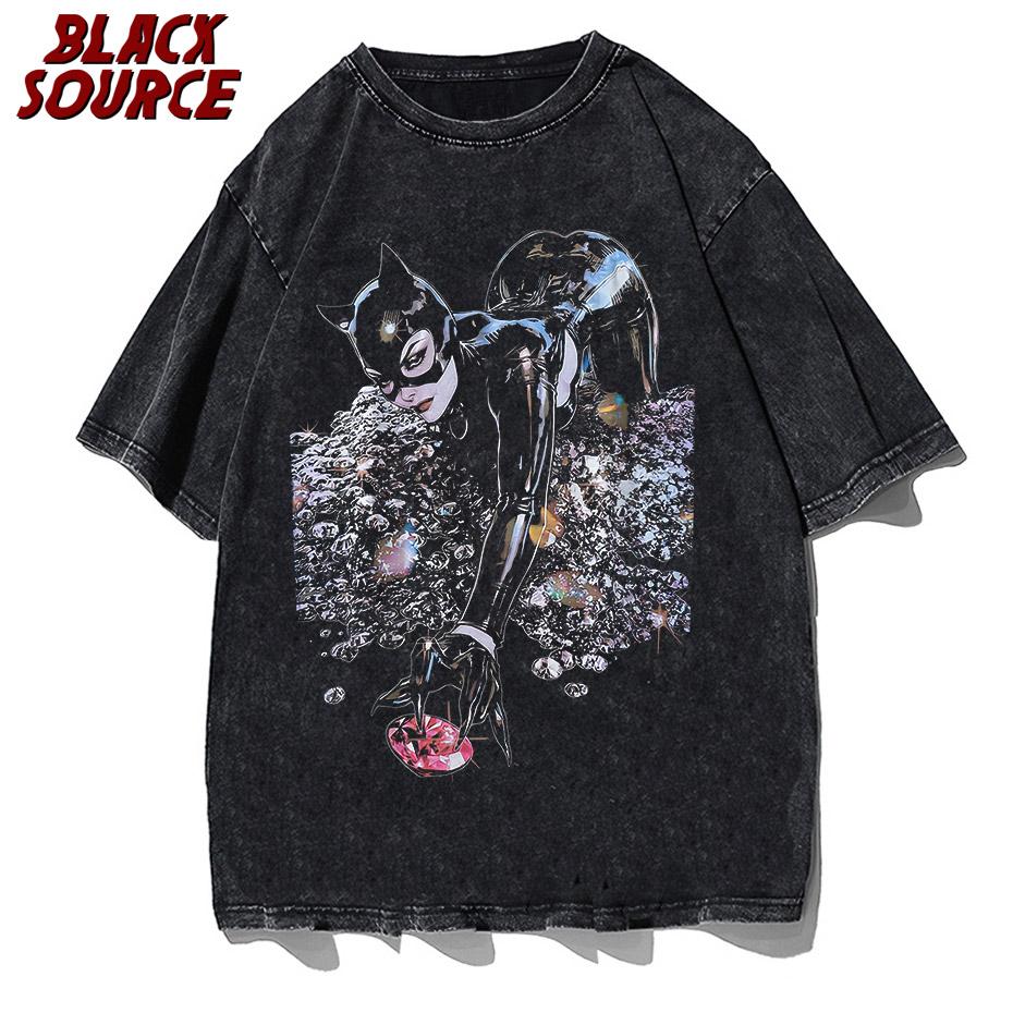 Distressed Punk T Shirt Men Streetwear Hip Hop Uniform Girl Graphics Print Tshirt 2022 Men Harajuku Summer Short Sleeve T-Shirt S