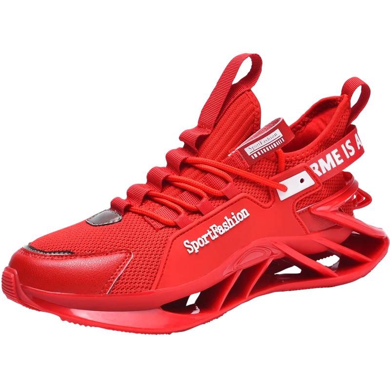 Fashionable Men's Sports and Casual Shoes Mesh Breathable Cushioning High Elastic Blade Shoe New Non-slip Basketball Sneakers