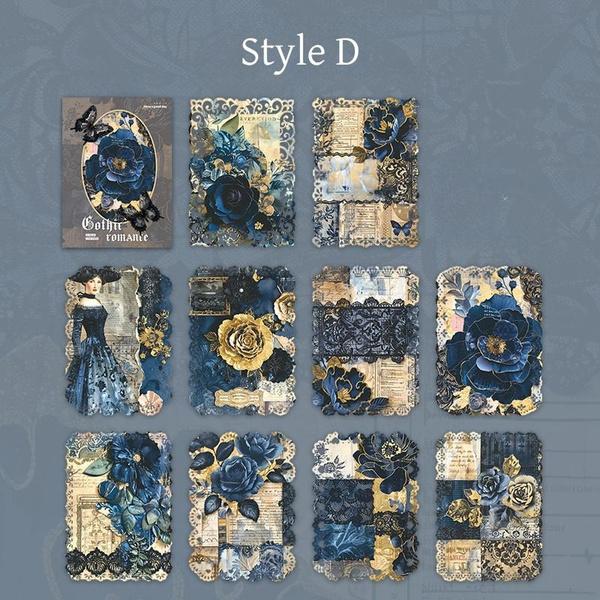 

10 шт./упак. готическая кружевная серия скрапбукинг декоративный материал бумага идеально подходит для коллажа журнал ремесла DIY принадлежности