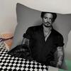 J-Johnny Depp Pillow Case Square Pillow Bedroom Sofa Leisure Comfort Cushion Car Living Room Home Decoration