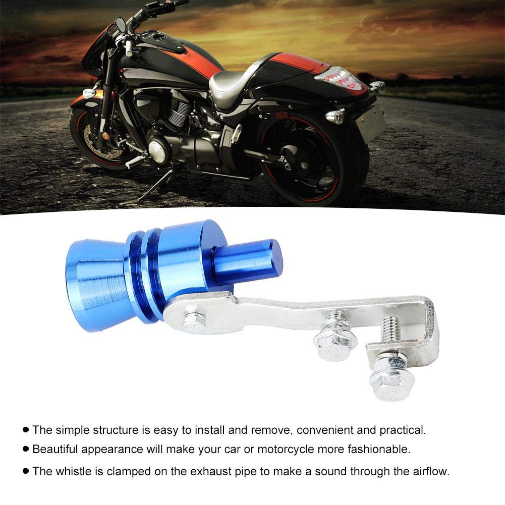 Turbine Whistle, Turbo Sound - Qiilu Exhaust Pipe Speaker Sound Whistle Speaker (Blue)