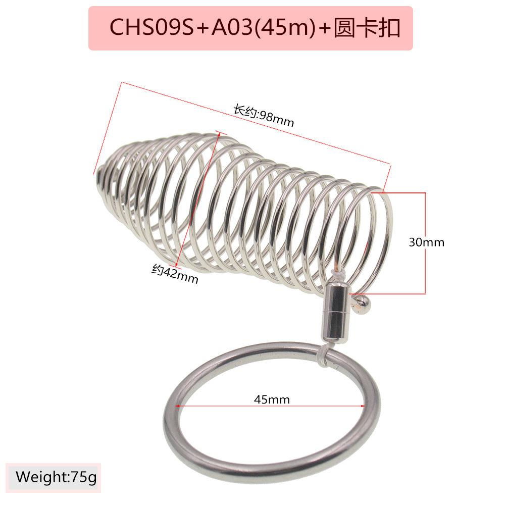 Stainless Steel Penis Ring Exotic Condom Binding Snap Ring Set Men and Women Love Aid Adult Sex Tools Sex Toys Can Not Fall Off