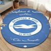 Brighton & Hove Albion Round Area Rug,Carpet Rug for Living Room Bedroom Sofa Playroom Decor,Non-slip Floor Mat