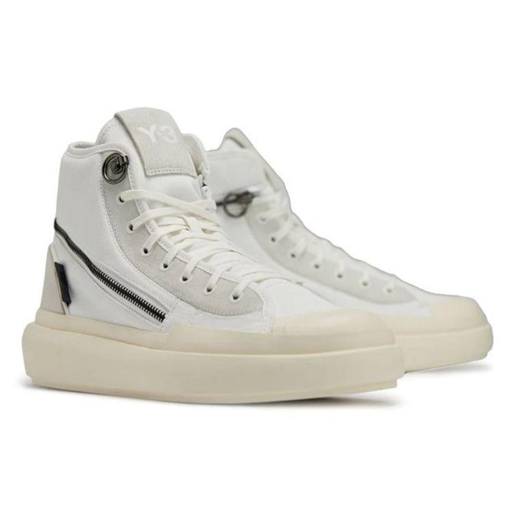 Adidas Y-3 Ajatu Court High White Orbit Grey Unisex Sneakers Core-White Cream-White GW8619