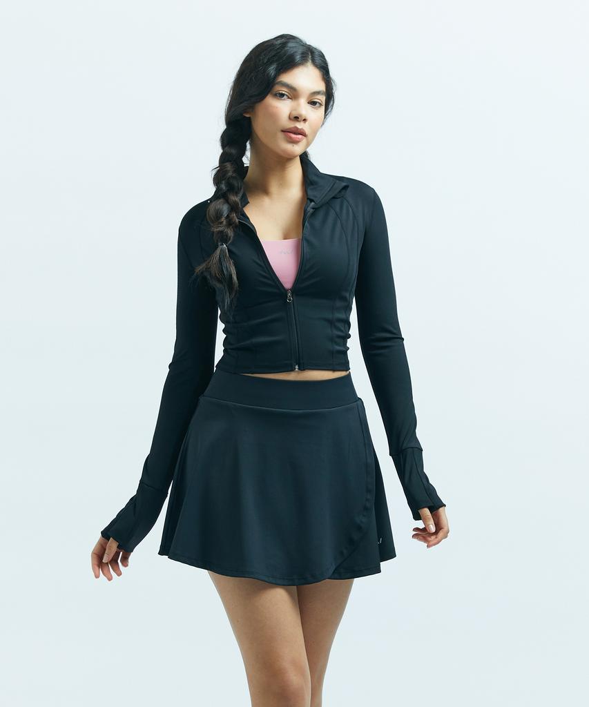 Leijibi Easy Move 2-In-1 Multi-Sports (Water Running Gym Wear) Two-In-One Women'S Knee-Length Leggings Skirt (2 Colors)