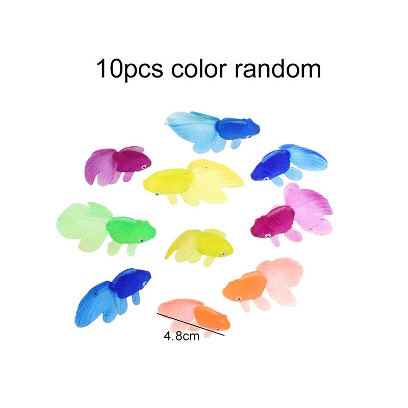 Plastic Goldfish Colorful Simulation Decoration Pet Fish Aquatic Products for Living Room Tabletop Fish Tank Decoration TMZ