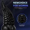 Octopus Tentacle Anal Plug Oversized Transparent Crystal Simulation Dildo Female Masturbator