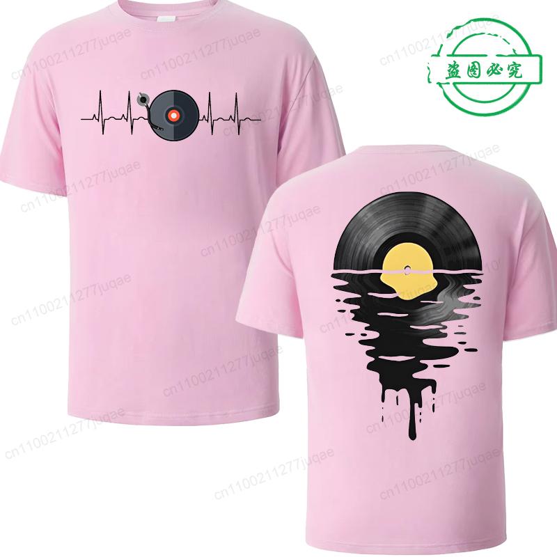Tee Shirts for Men Women DJ Music Clothing Phonograph Record Print Funny Tshirt T-Shirt Tee Shirt for Men Music Lover Gifts