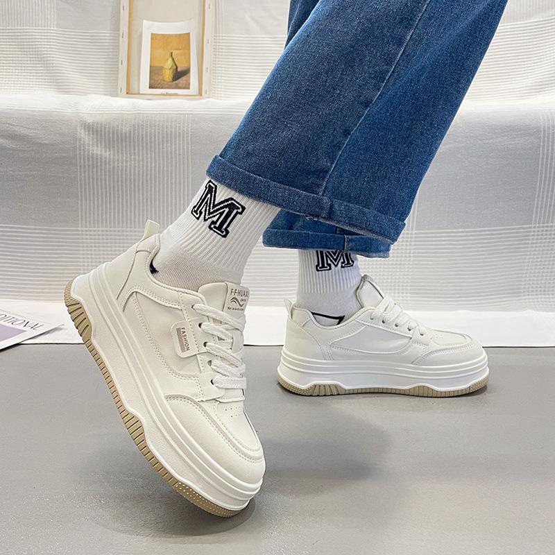 Platform women's shoes spring board shoes 2024 new autumn platform casual versatile white shoes original niche shoes
