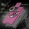 Magnetic Metal Ring Stand Armor Case For Honor X6d Play 80 Slide Push Window Lens Protection TPU Frame Hard Plastic Phone Cover