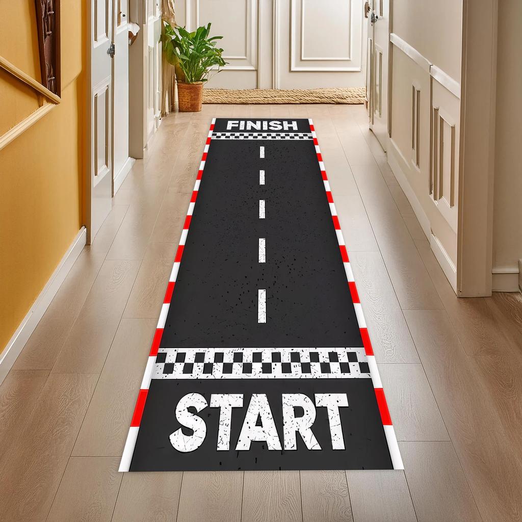 Bowling Lane Runner Rug  Kids Teens Bowling Game Carpet  Fun Hallway Bowling Mat  Indoor Play Lane  Bowling Alley Floor Decor