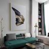 Nordic Abstrakte Luxus Wand Kunst Innen Gemälde Goldene Feder Flügel Poster und Druck Leinwand Bilder für Home Loft Dekoration