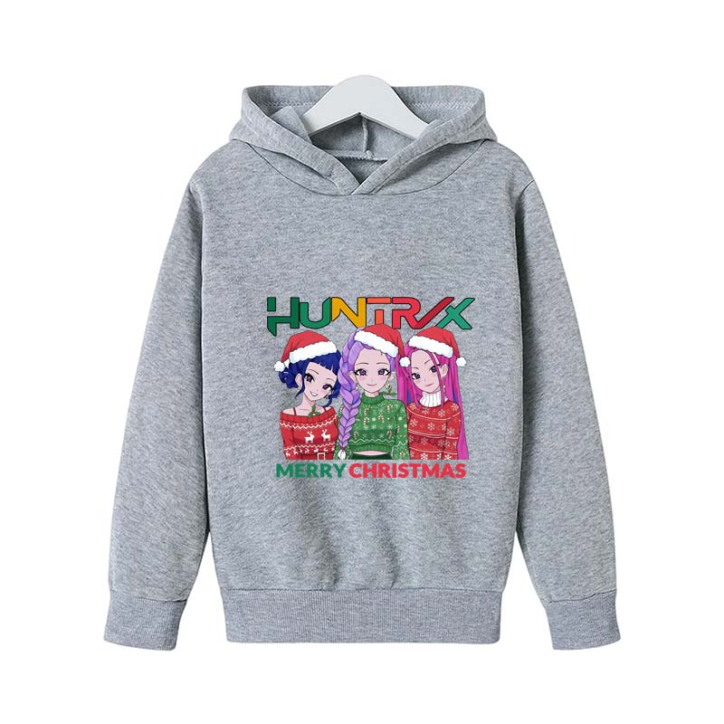 KPop Dämonenjäger Hoodie Y2K KPop Dämonenjäger Weihnachts-Hoodies Mädchen Jungen Rumi Herbst Lässig Langarm Kinderbekleidung