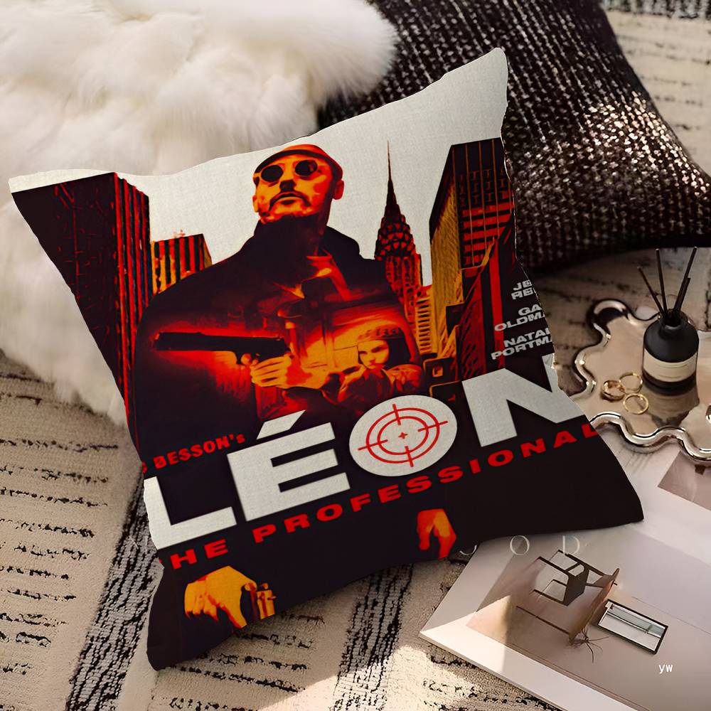Movie Leon The Professional Pillowcase toon Gift Cushion Cover Bedroom Home Sofa Chair Seat Decor pillow case