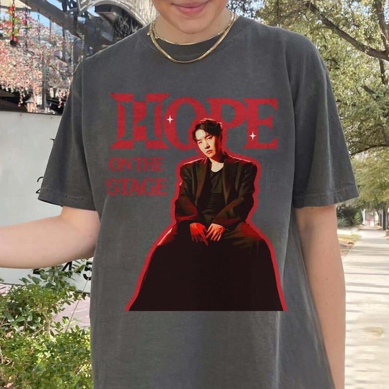 J Hope on Stage Shirt BTS Kpop Concert Tee Fan Shirt, Jhope Merch Gift for ARMY, Concert Music Shirt, World Tour 2026 Gift for Fan
