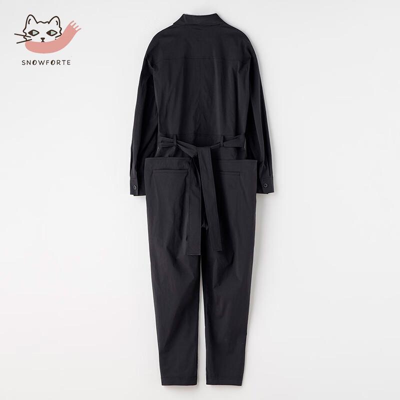 SINOVD Women's Lapel Loose Casual Jumpsuit KW18-012