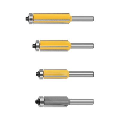4 Flute Trimming Router Bit Set Woodworking Tool For High Precise Cutting And Smooth Edging Detailed Cabinetmaking Tasks