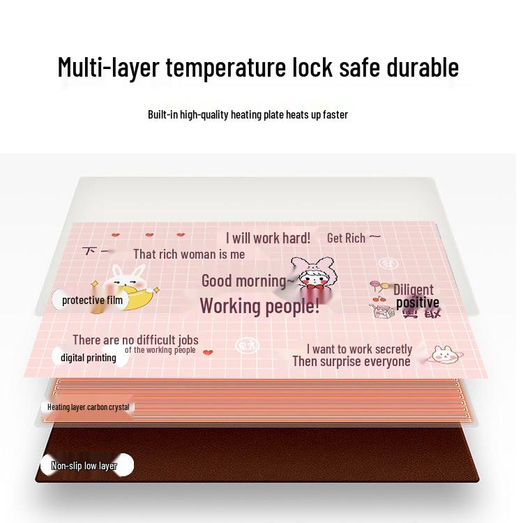 Electric Heated Mouse Pad with Temperature Control